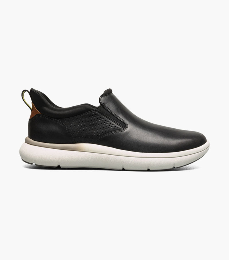 Fleet Plain Toe Slip On Sneaker-Black | Florsheim