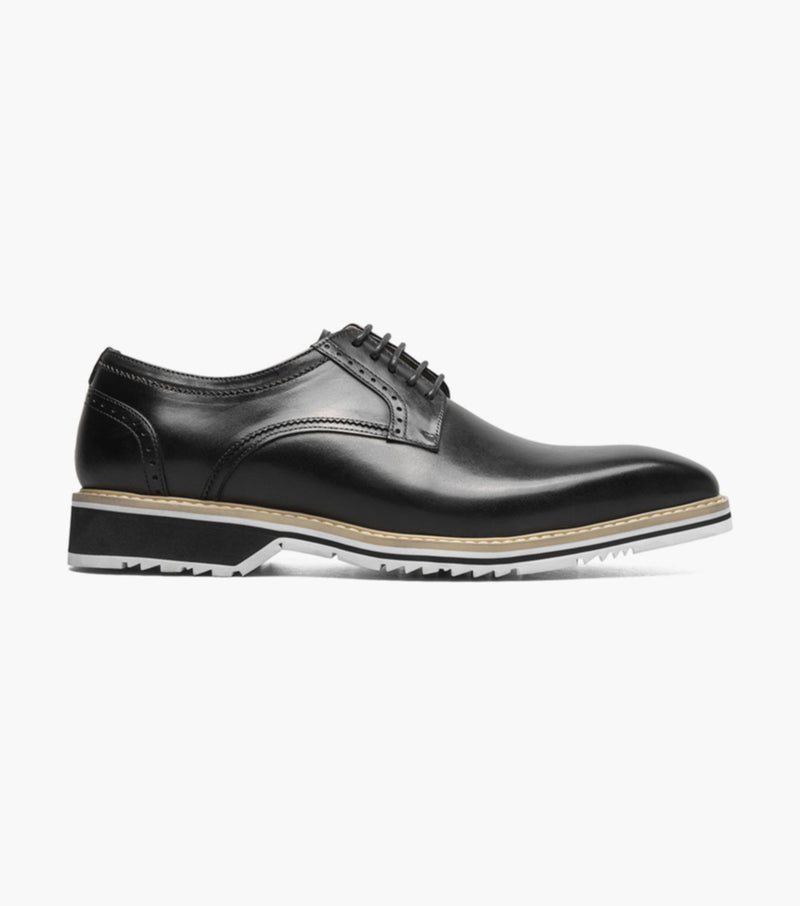 Barringer Plain Toe Oxford-Black | Stacy Adams