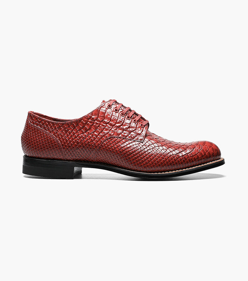 MADISON ANACONDA PLAIN TOE OXFORD-Red | STACY ADAMS