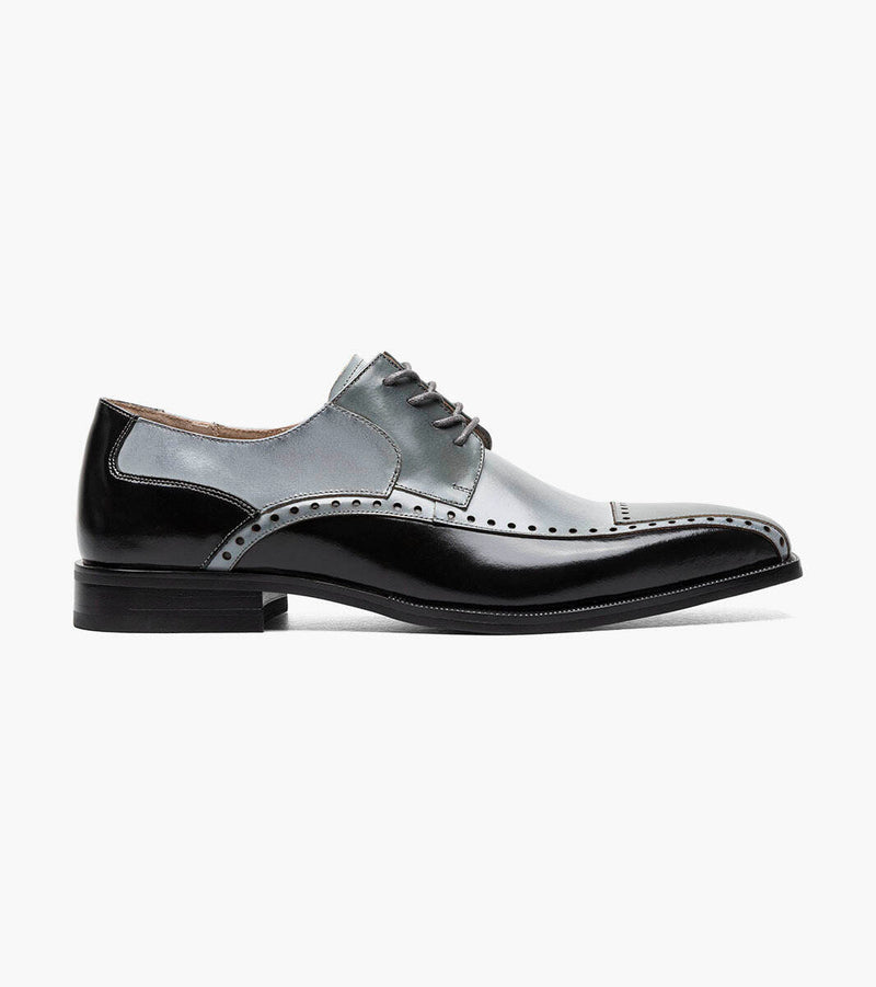 PLAZA-Black/Gray | Stacy Adams