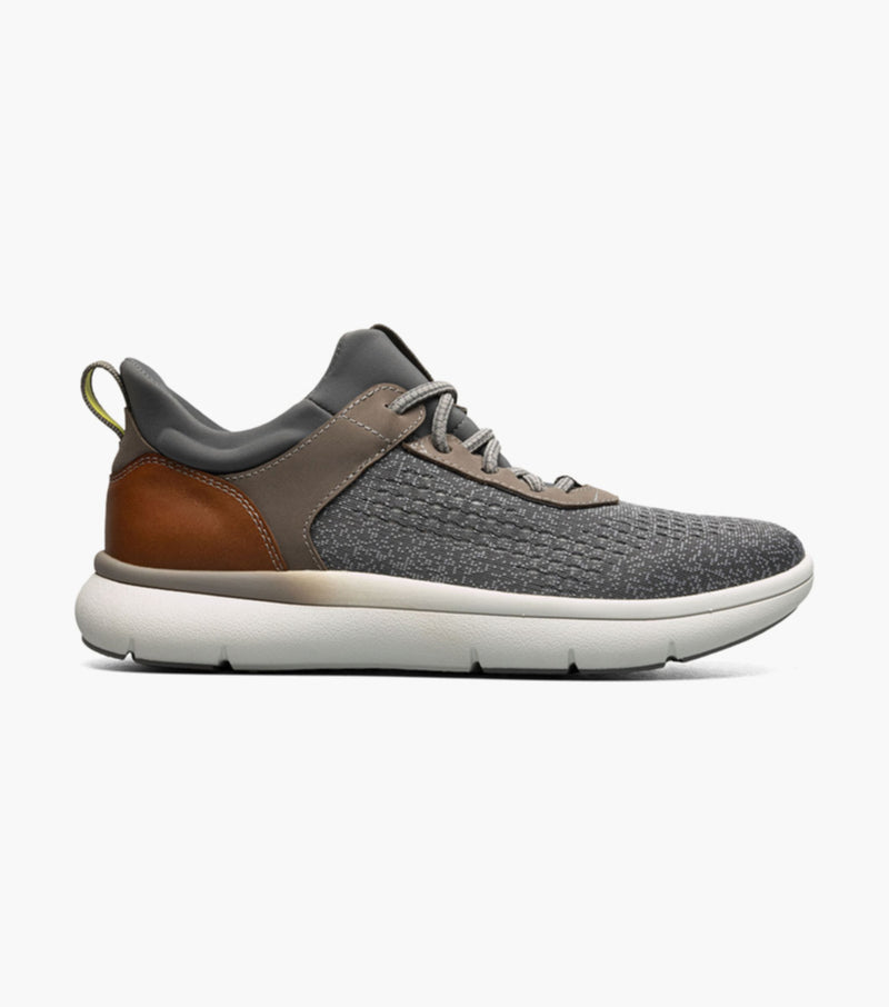 Fleet Knit Elastic Lace Sneaker-Gray | Florsheim