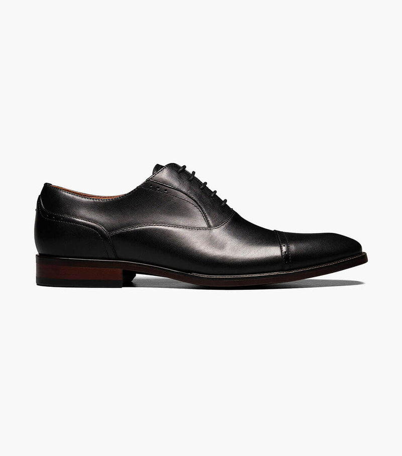 Sorrento Cap Toe Oxford-Black | Florsheim