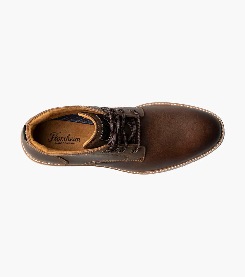 Renegade  Plain Toe 4-Eye Boot-Brown CH| Florsheim