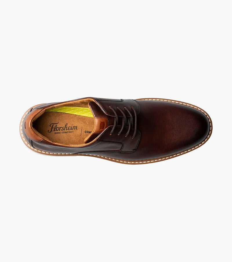 Norwalk  Plain Toe Oxford-Brown | Florsheim