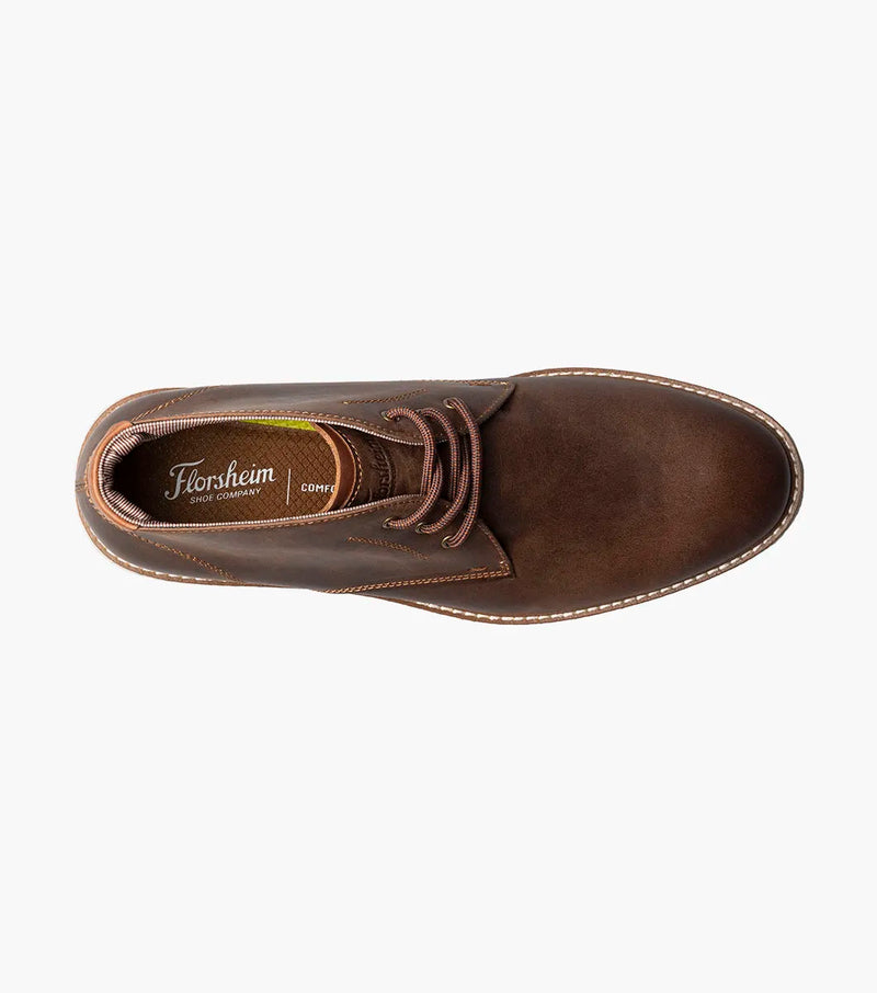 Vibe Plain Toe Chukka Boot-Brown CH | Florsheim