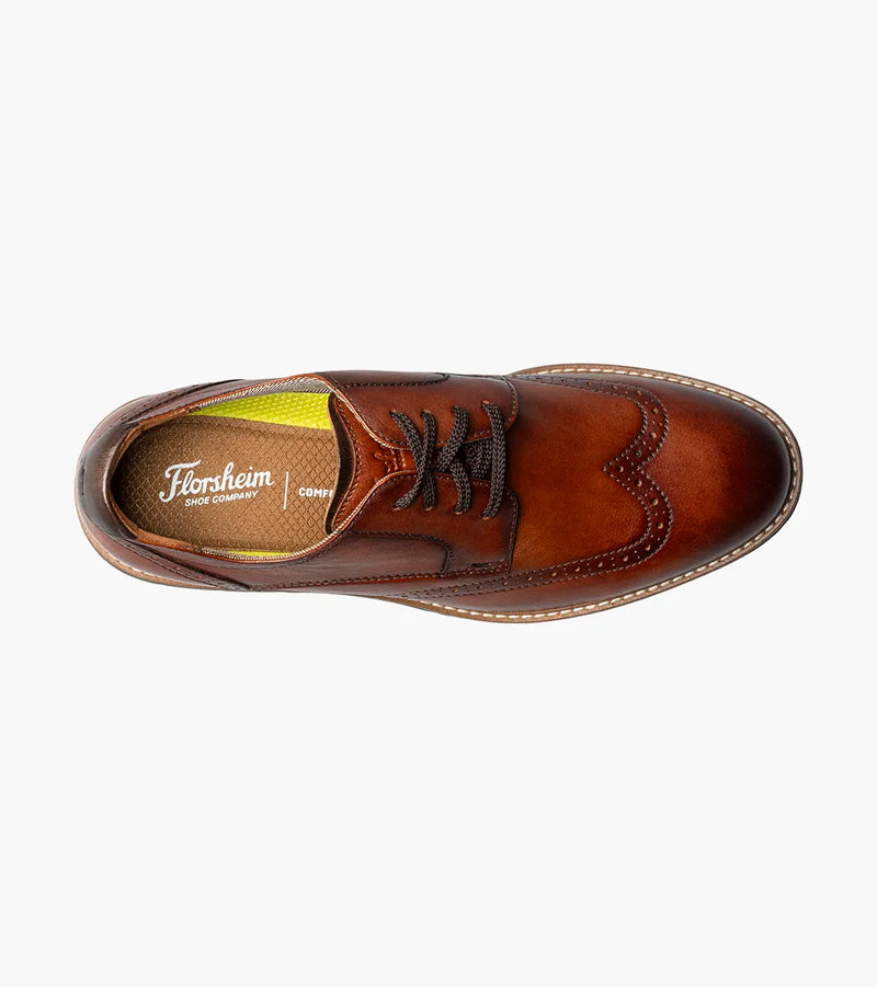 Vibe Wingtip Oxford-Cognac | Florsheim