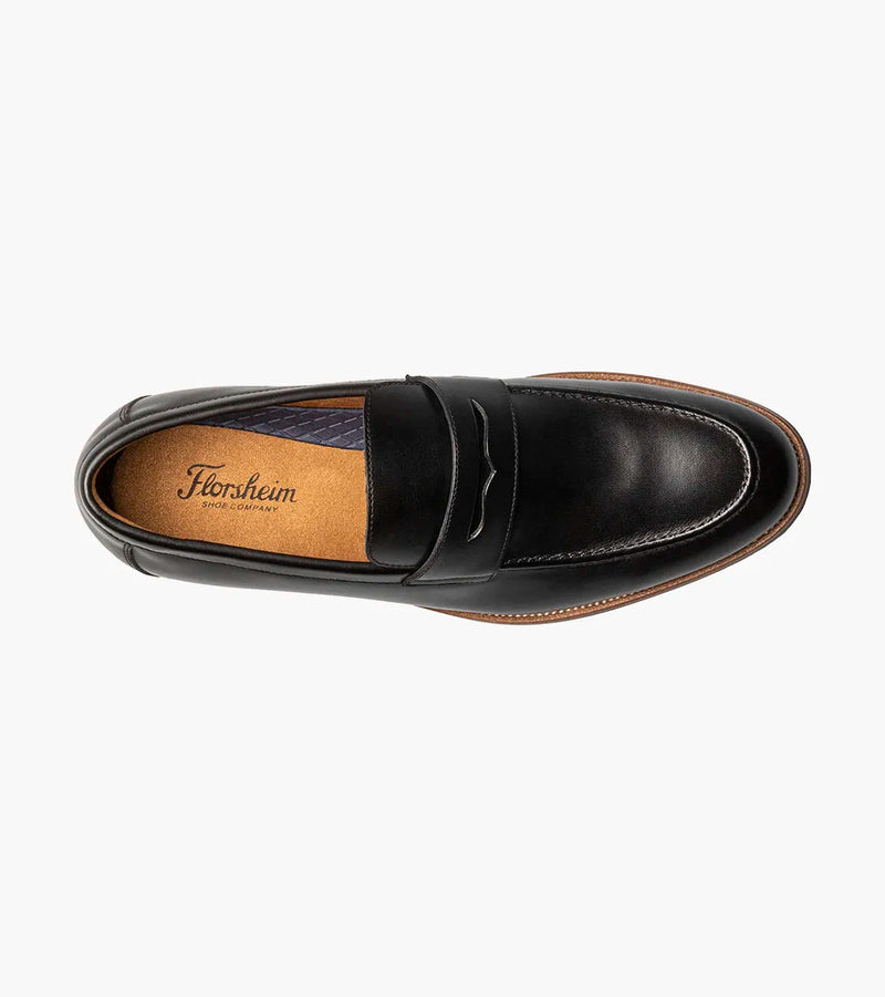 Rucci Moc Toe Penny Loafer-Black | Florsheim