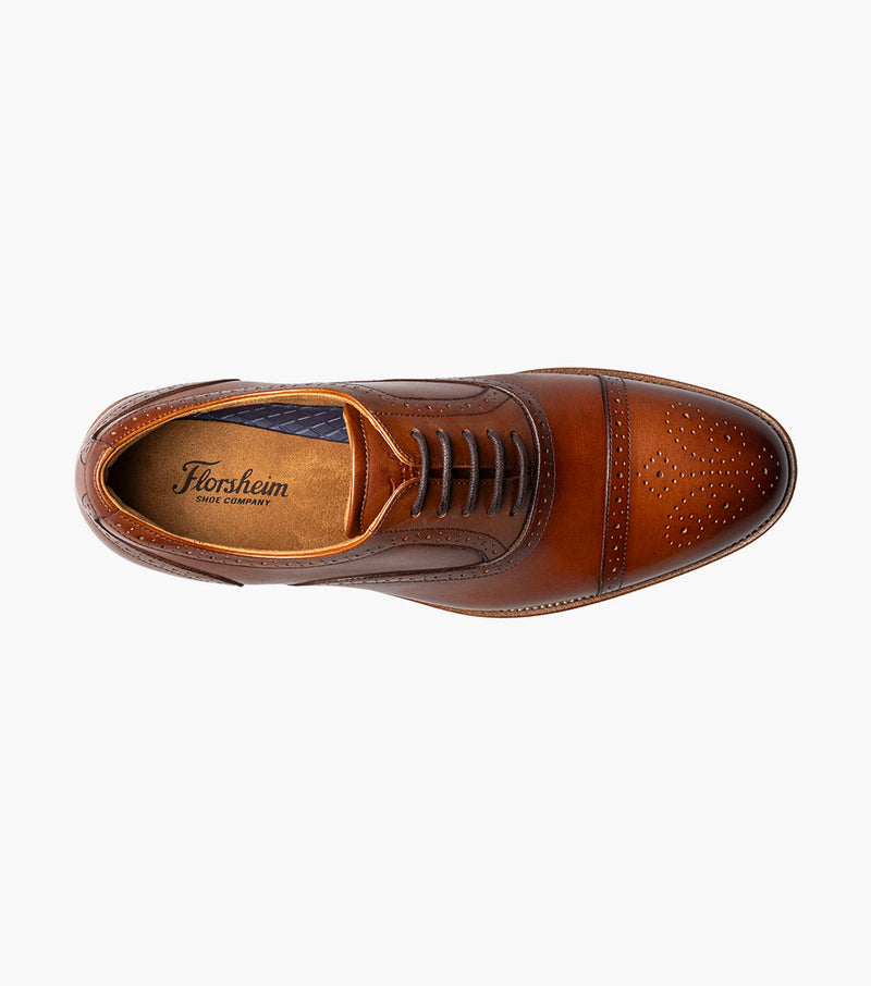 Rucci  Cap Toe Balmoral Oxford-Cognac | Florsheim