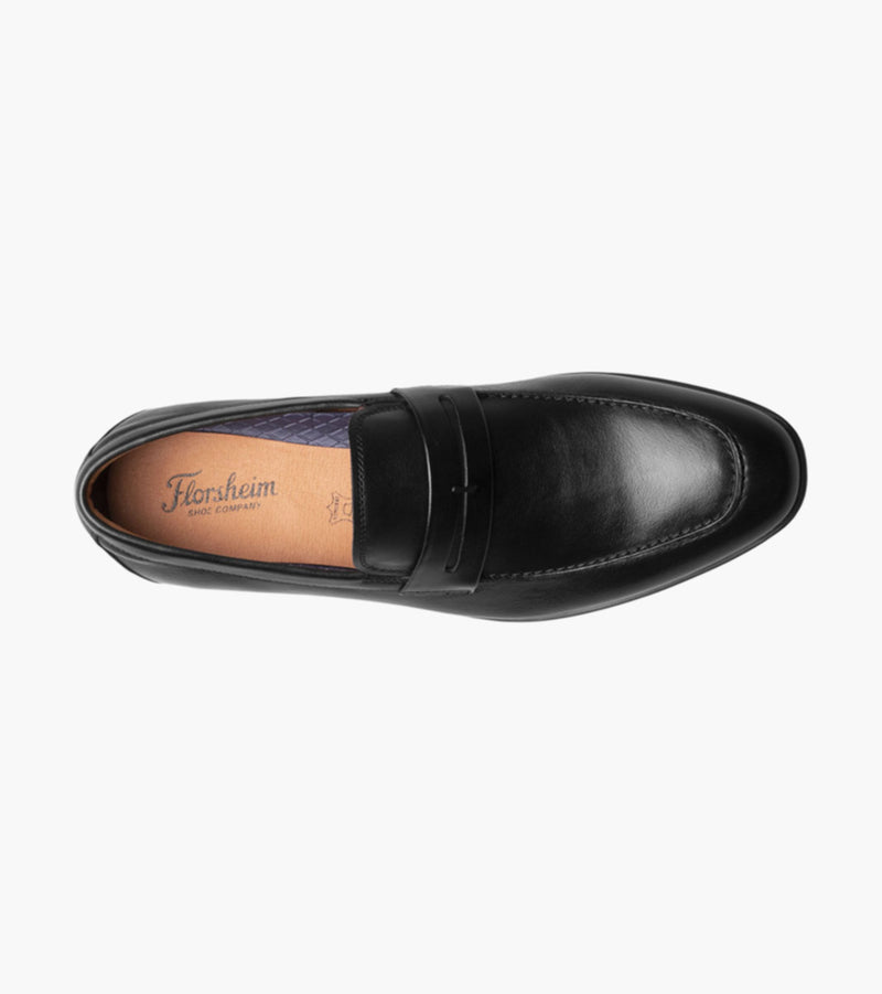 Zaffiro Moc Toe Penny Loafer-Black | Florsheim