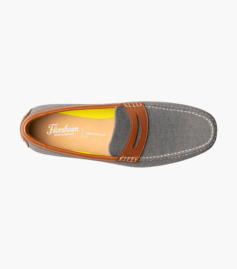 Motor Knit Moc Toe Penny Driver-Gray Multi | Florsheim