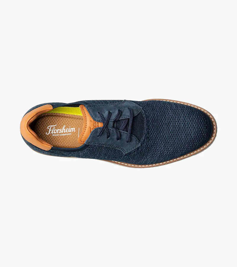 Vibe Knit Plain Toe Oxford-Navy | Florsheim