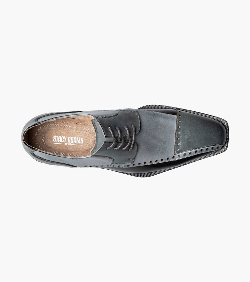 PLAZA-Black/Gray | Stacy Adams