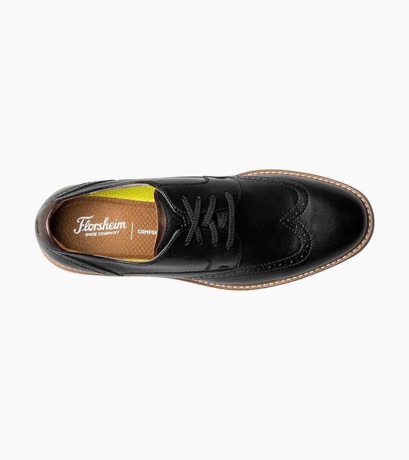 Vibe Wingtip Oxford-Black | Florsheim