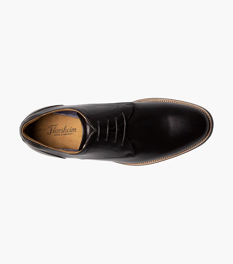 Rucci Plain Toe Oxford-Black | Florsheim