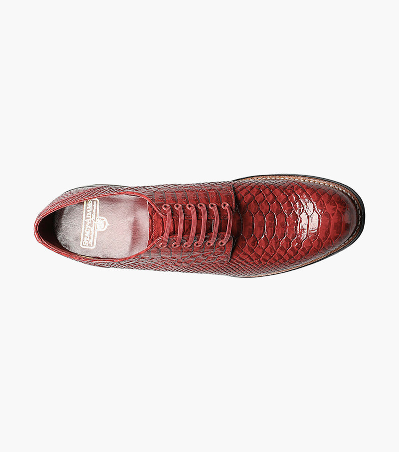 MADISON ANACONDA PLAIN TOE OXFORD-Red | STACY ADAMS