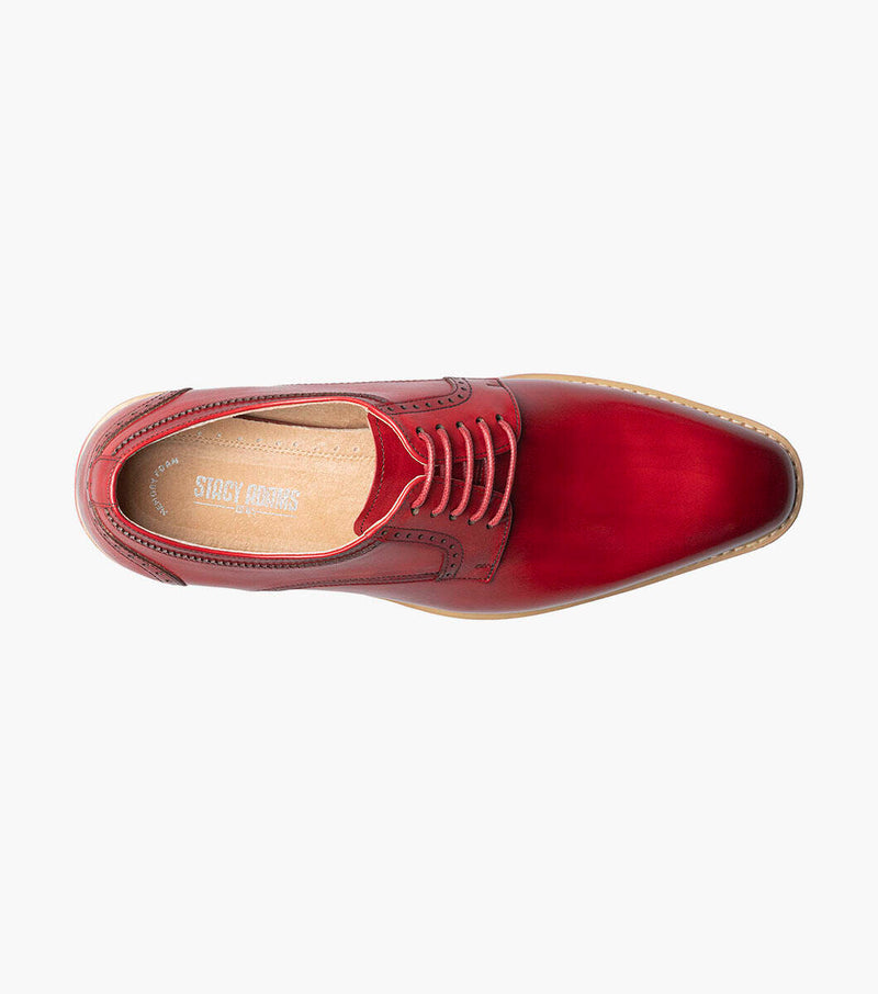 Barringer Plain Toe Oxford-Red | Stacy Adams