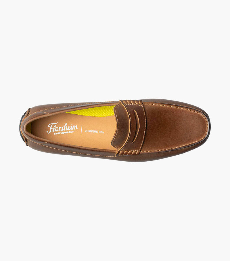 Motor Smooth Moc Toe Penny Driver-Brown CH | Florsheim