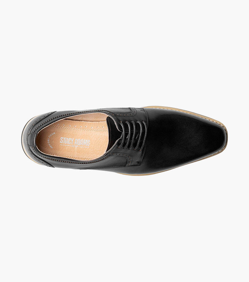 Barringer Plain Toe Oxford-Black | Stacy Adams