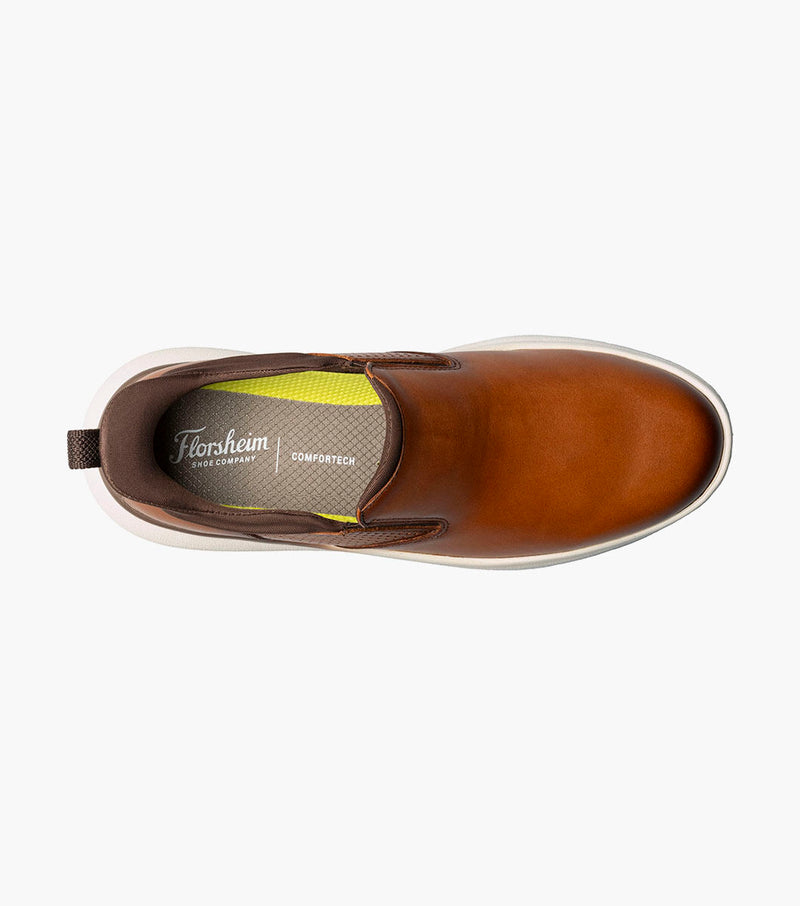 Fleet Plain Toe Slip On Sneaker-Cognac | Florsheim