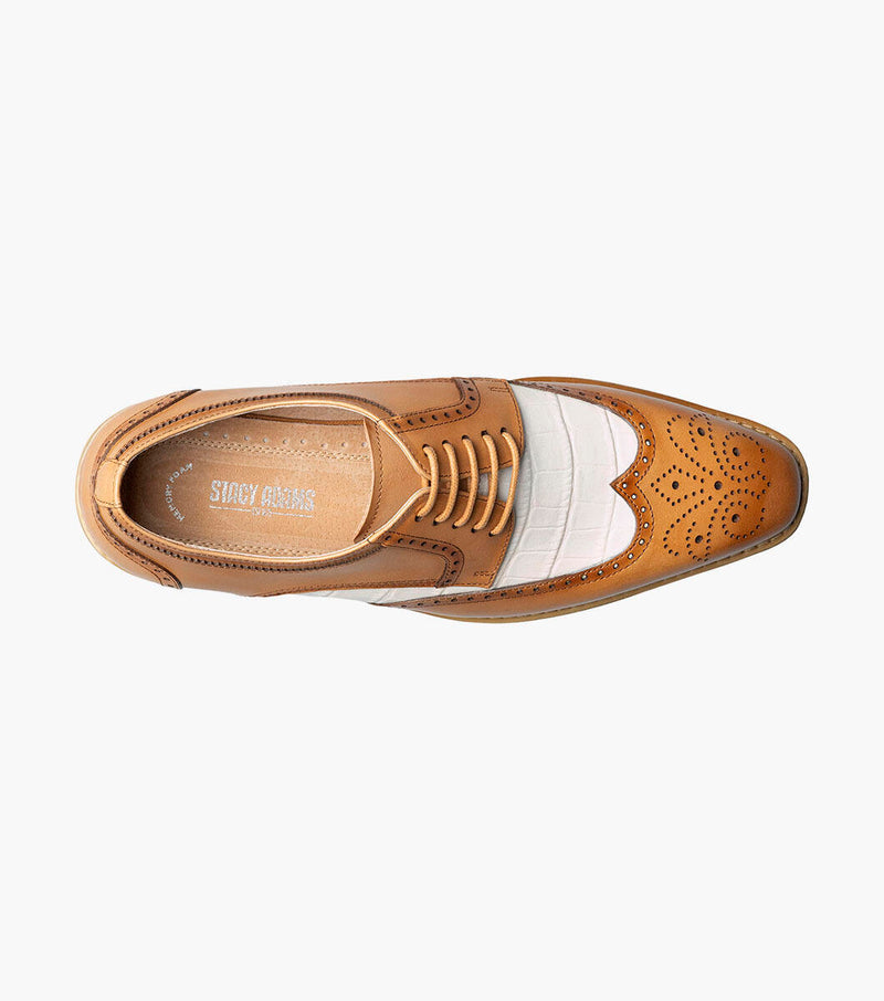 Beaumont Wingtip Oxford-Natural Multi | Stacy Adams