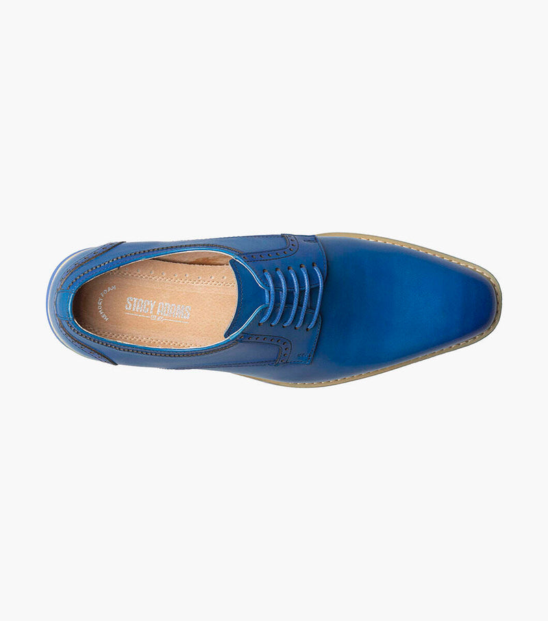 Barringer Plain Toe Oxford-Blue | Stacy Adams