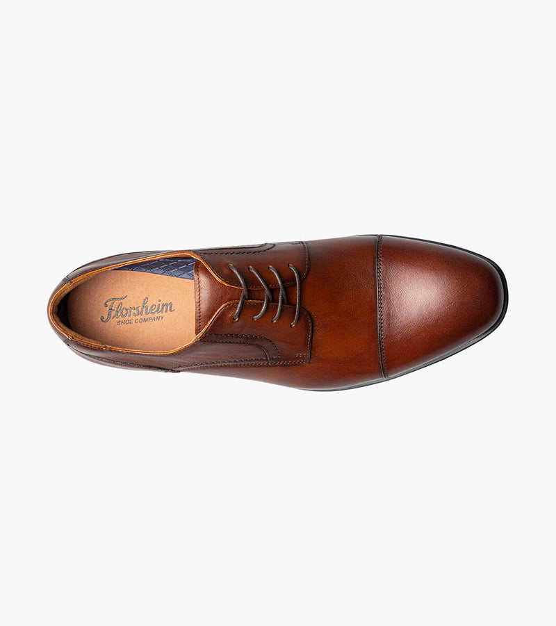 Zaffiro Cap Toe Oxford-Cognac | Florsheim