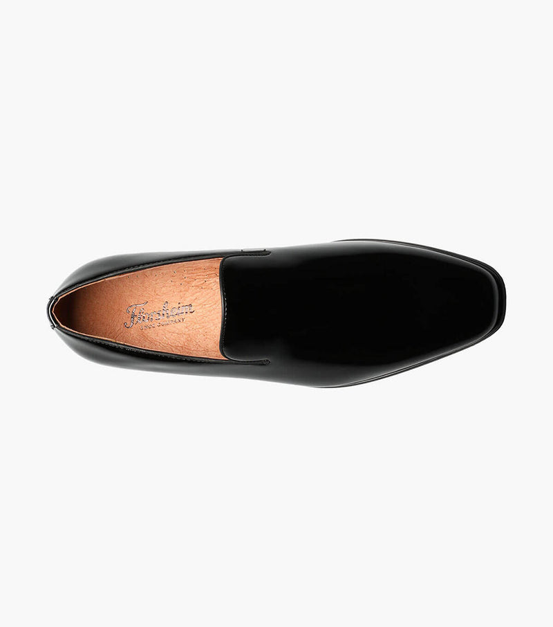 Postino Plain Toe Slip On-Black Patent | Florsheim