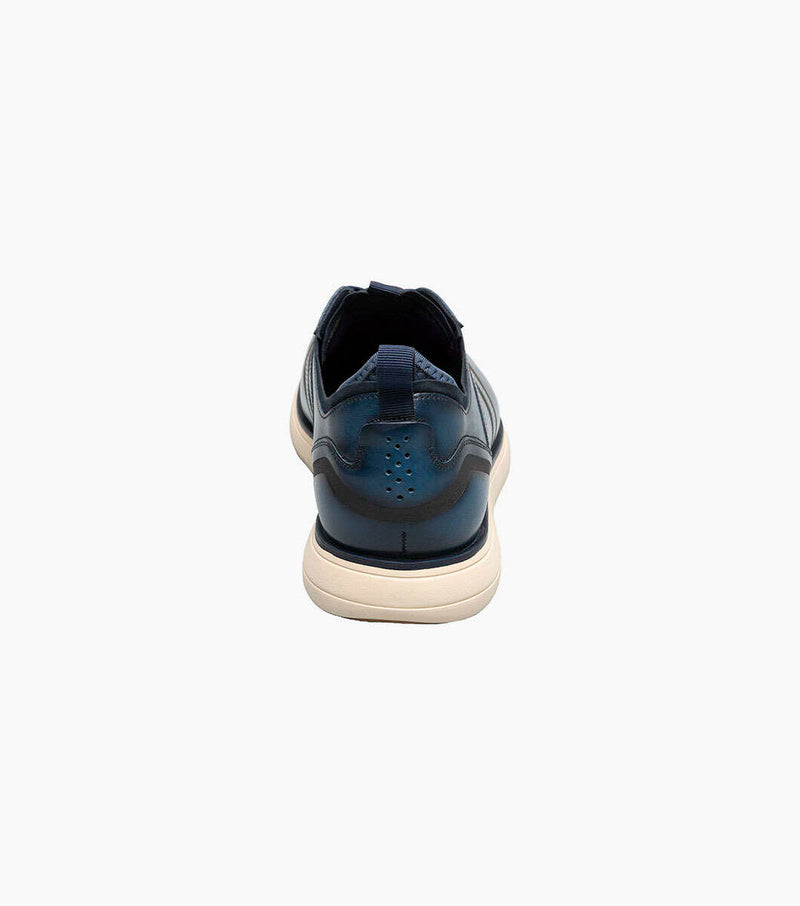 Edgewood Wingtip Elastic Lace Up-Blue | Stacy Adams