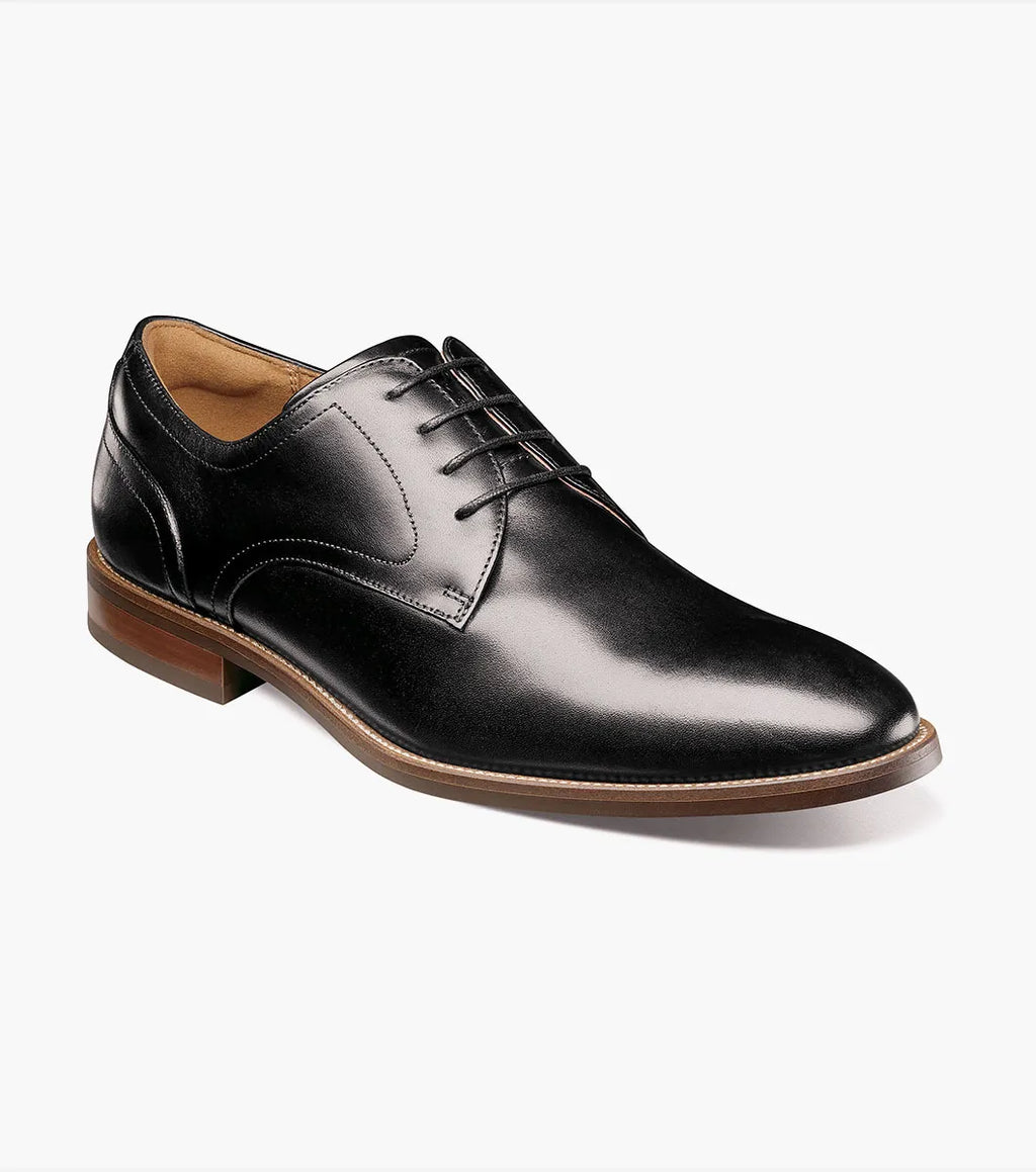 Rucci Plain Toe Oxford-Black | Florsheim