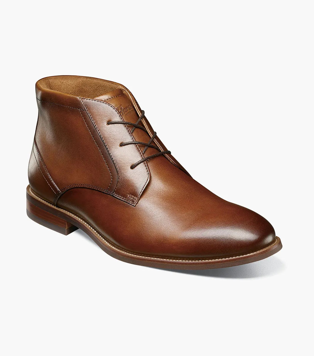 Rucci Plain Toe Chukka Boot-Cognac | Florsheim