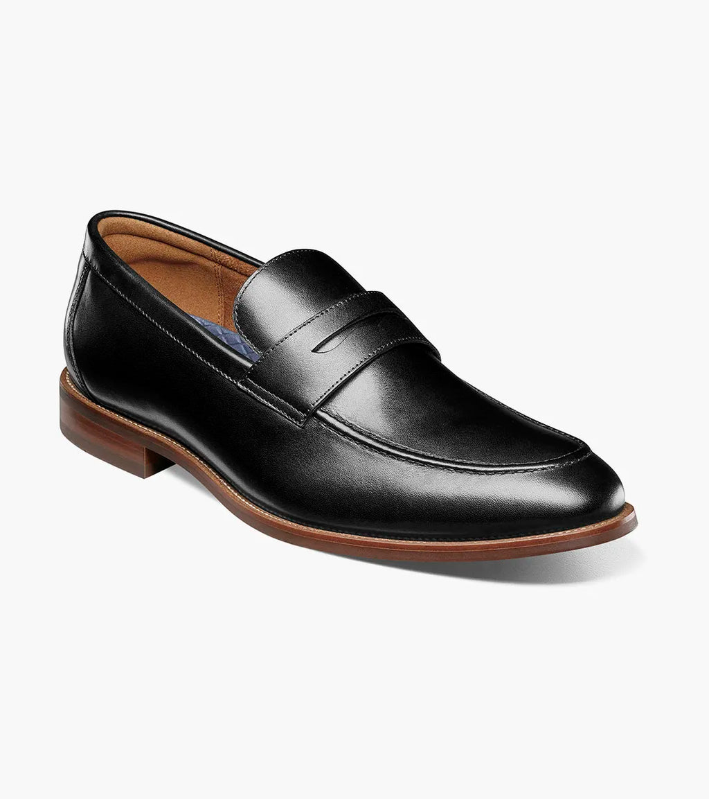 Rucci Moc Toe Penny Loafer-Black | Florsheim