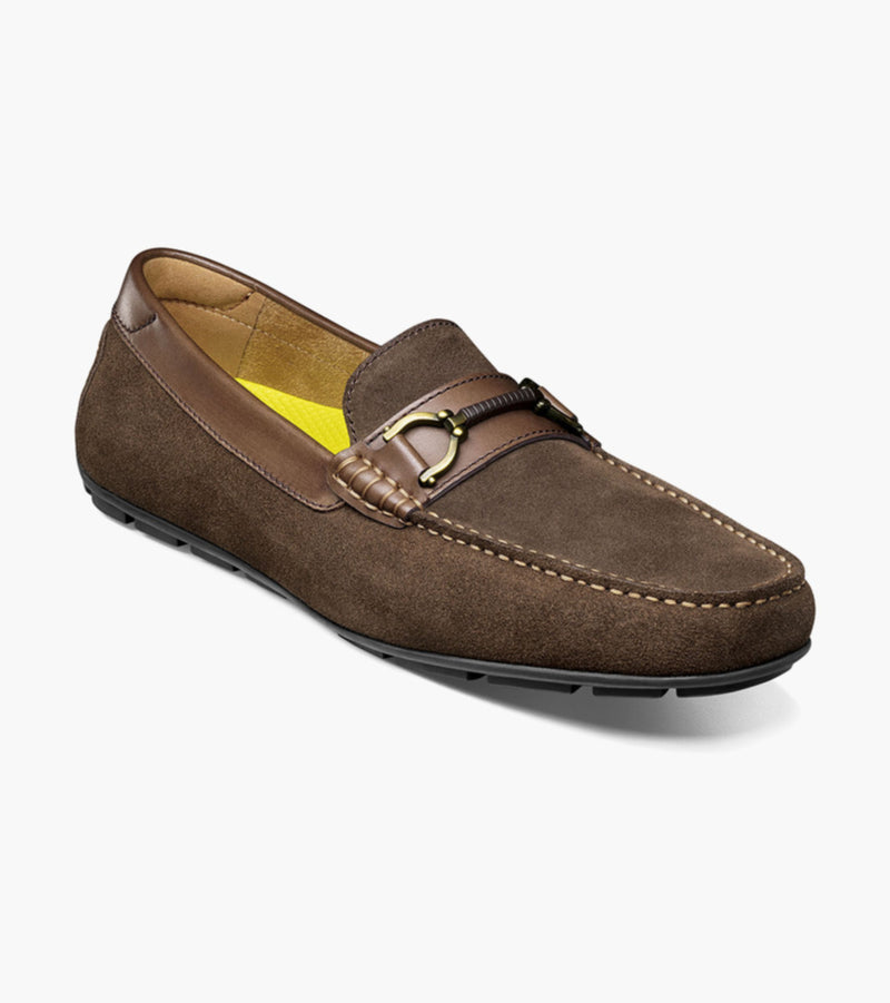 Motor Moc Toe Bit Driver-Brown Suede | Florsheim