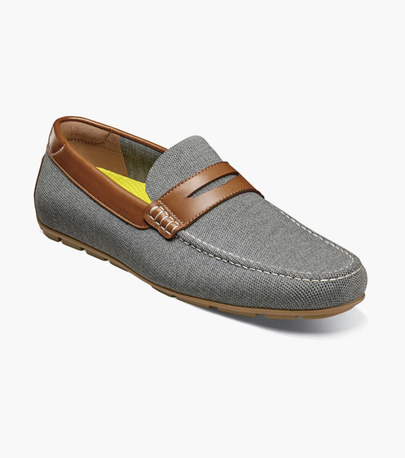 Motor Knit Moc Toe Penny Driver-Gray Multi | Florsheim