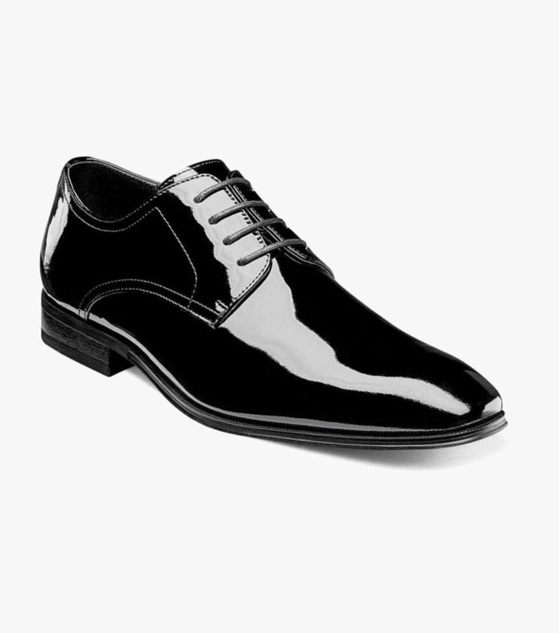 Tux Plain Toe Oxford-Black Patent | Florsheim