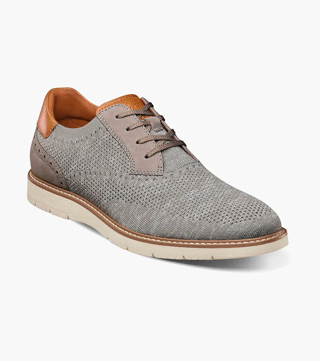 Vibe Knit Plain Toe Oxford-Gray | Florsheim