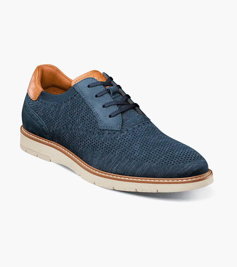 Vibe Knit Plain Toe Oxford-Navy | Florsheim