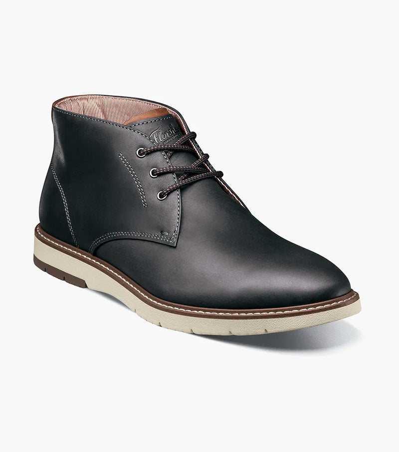 Vibe Plain Toe Chukka Boot-Black CH | Florsheim