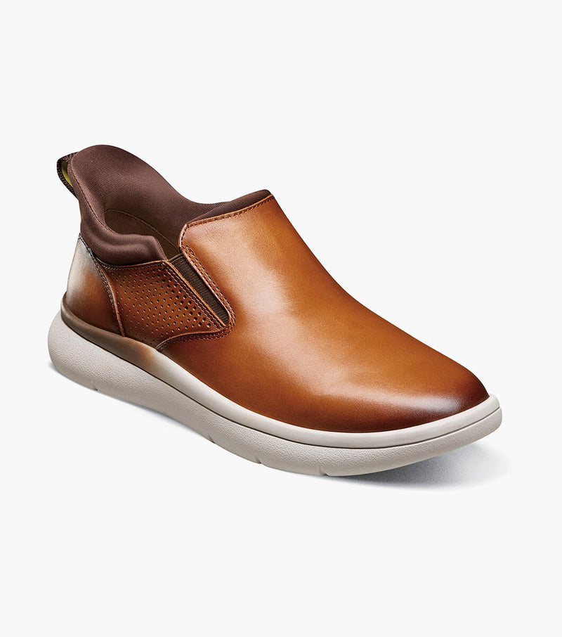 Fleet Plain Toe Slip On Sneaker-Cognac | Florsheim