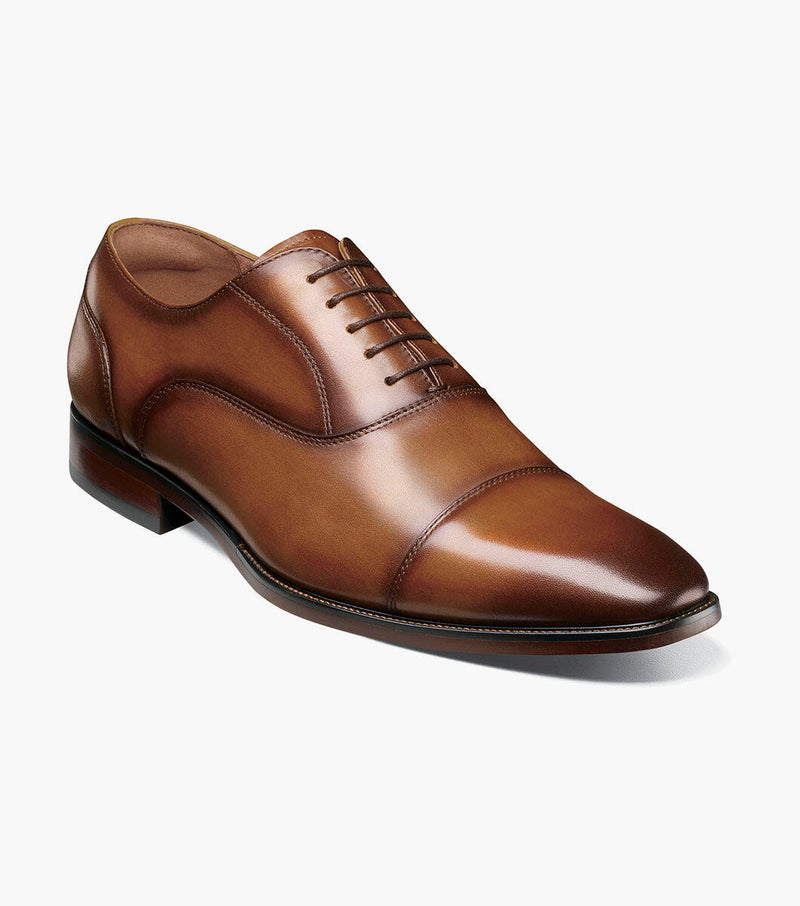 Sorrento Lux Cap Toe Bal Oxford-Cognac | Florsheim