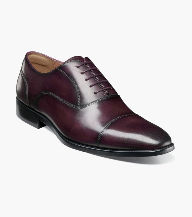 Sorrento Lux Cap Toe Bal Oxford-Burgundy | Florsheim