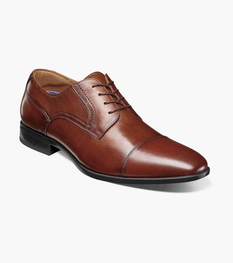 Zaffiro Cap Toe Oxford-Cognac | Florsheim