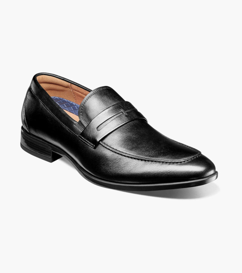 Zaffiro Moc Toe Penny Loafer-Black | Florsheim