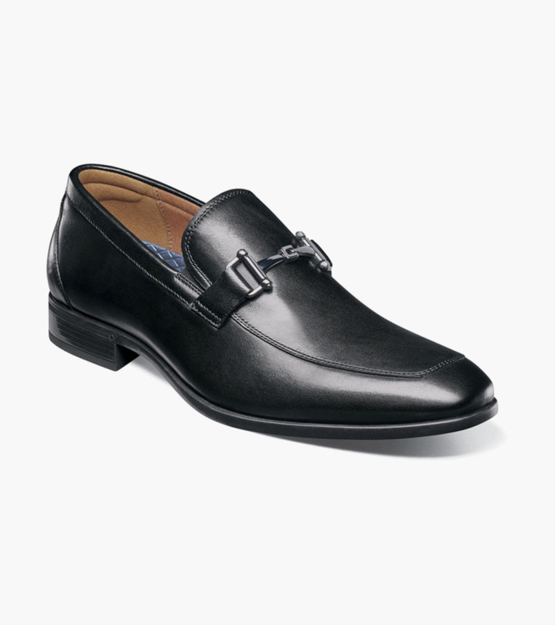 Zaffiro Moc Toe Bit Loafer-Black | Florsheim