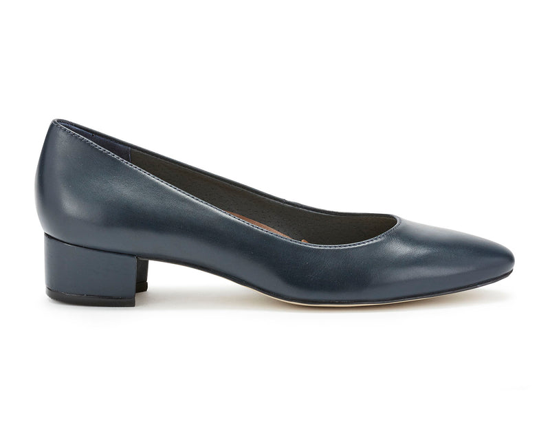 ROS HOMMERSON HEIDI II - NAVY LEATHER – Large Feet