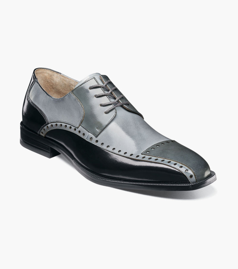 PLAZA-Black/Gray | Stacy Adams