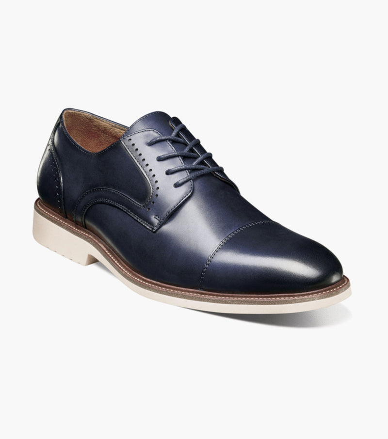 Wes bridge Cap Toe Oxford-Navy | Stacy Adams