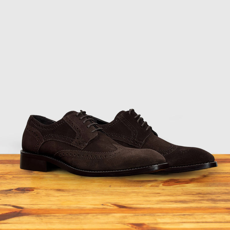 Mesola-S Calzoleria Toscana Velour Suede Wingtip | Toscana