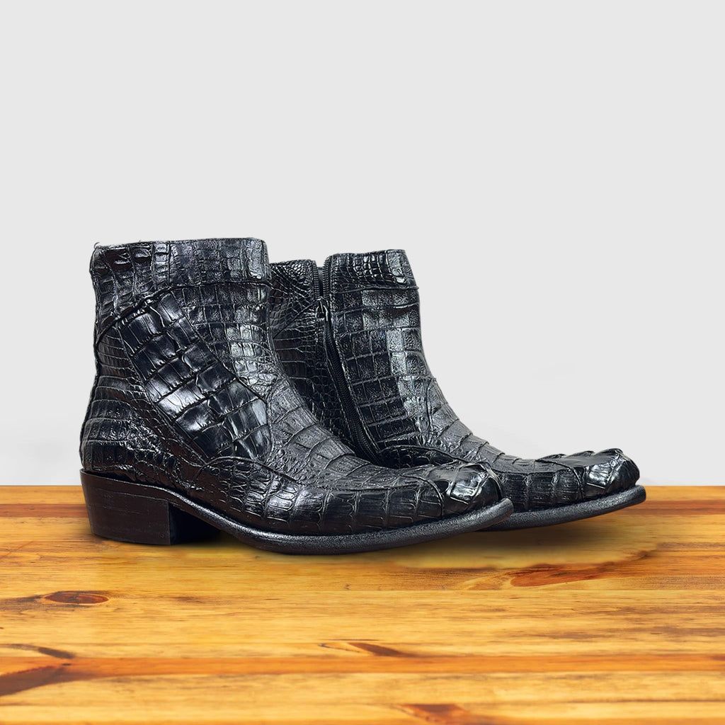 4233 Calzoleria Toscana Dip-Dyed Crocodile Hornback Western Boot | Toscana