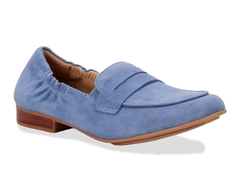 TRISH-Light Blue Kid Suede| Ros Hommerson