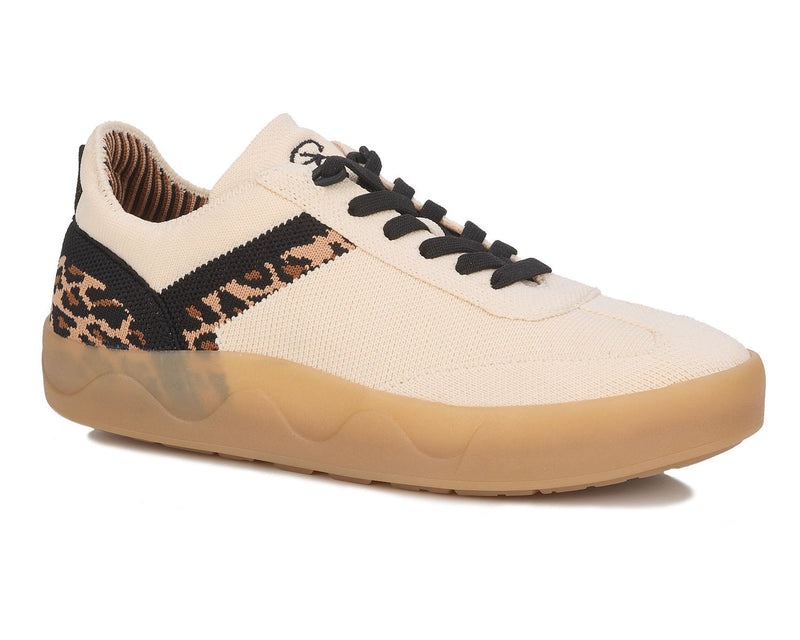 STELLA-Cream/Leopard Knit | Ros Hommerson